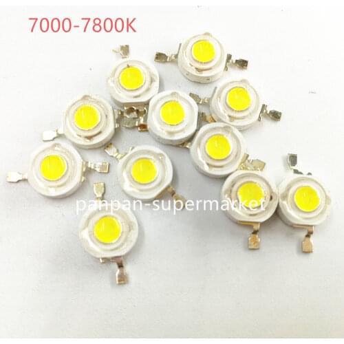 50pcs 3W High Power LED Emitting Diode LEDs Chip SMD White 7000-7800k 3.2-3.4V