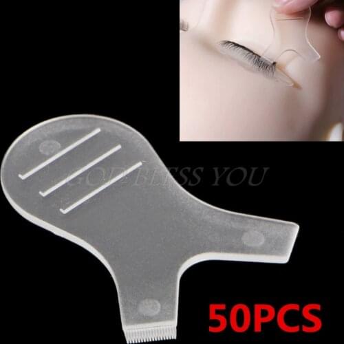 50Pcs Silicone Eyelashes Lift Lifting Curler Eye Lash Extension Graft Brush Tool Drop Shipping