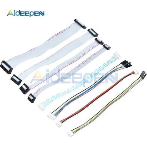8Pcs 4P 6P 10P 20P Gray Flat Ribbon Data Cable ARM Adapter Board 2.54mm 2.00mm Lenght 20cm XH2.54 to 20cm DuPont Line