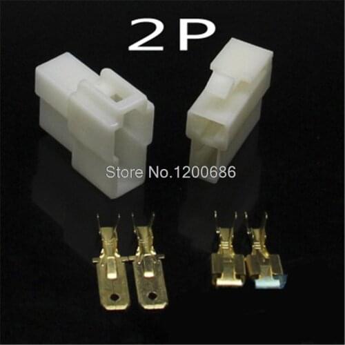 Automotive Connector Plug 6.3mm 2P Connector Male-Female Butt Plug connector