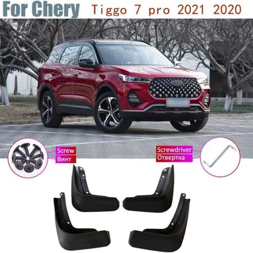 Mudguards 4 PCS Front Rear Fender Mud Flaps Guard Splash Flap Mudguard Car Accessories For Chery Tiggo 7 pro 2021 2020