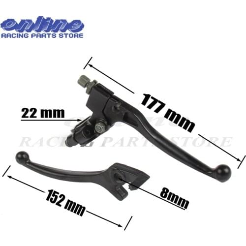 Black Folding Clutch and brake lever for 110 125 140 150 CC dirt bike & dirt pit bike AND ATV spare part motocross