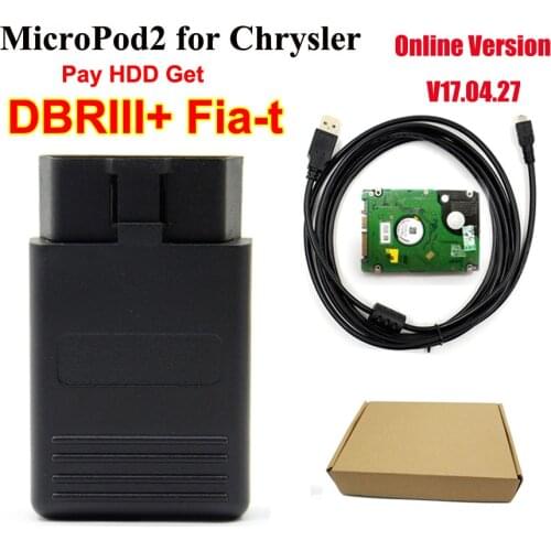 Top Online V17.04.27 MICROPOD 2 Diagnostic Tool For Chrysler/D-odge/J-eep Multi-Languages MicroPod2 with DBRIII