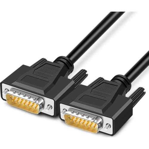Industrial-grade DB15 Shielded Cable Male Female Singal Data Cable 2 Rows RS232 of 15pin Serial Port Parallel Extension Line