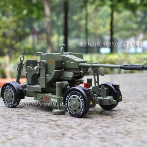 DIECAST METAL MILITARY MODEL TOYS 1:35 ANTI-AIRCRAFT GUN ARTILLERY CANNON