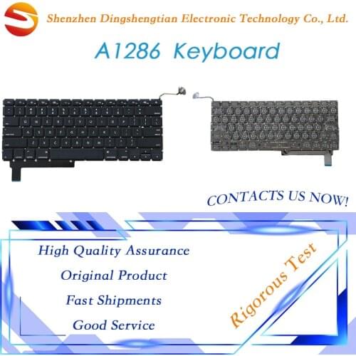 New Laptop 13.3" A1286 Keyboard US UK RU For MacBook Pro 2009 2010 2011 2012 Year