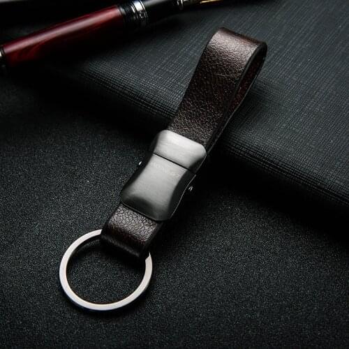 Luxury Belt Car Key Chain Women Men Keychains Classic Leather Car Key Holder Bag Pendant Best Gift Jewelry High Grade Quality