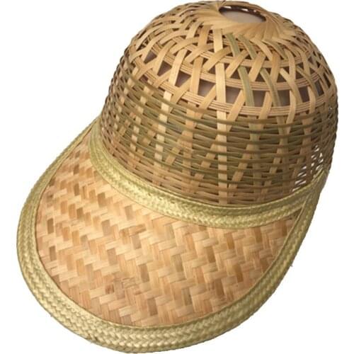 Fishing Hat Sun Protective Hat Outdoor Fishing Cap Bamboo Woven Breathable Baseball Cap Handmade Fashionable 2021