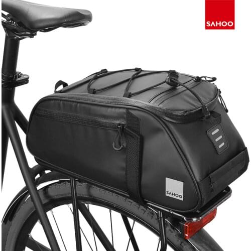 Sahoo 141376 Mountain Road Cycling Bike Bicycle Rear Seat Rack Trunk Bag Pack Carrier Houlder Bag Handbag Saddle Bag Bike Bag