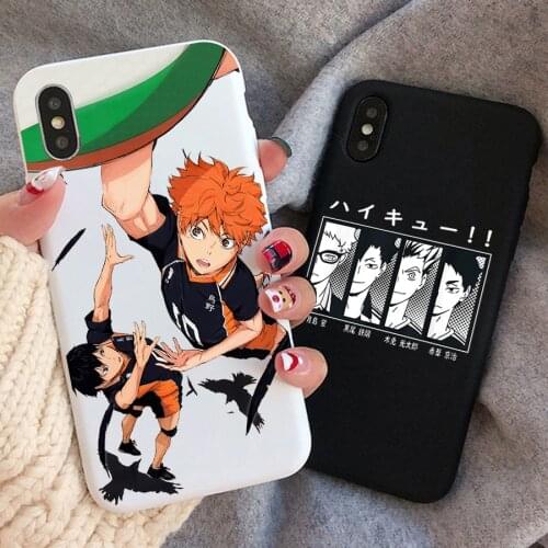 Cute Japan Anime Oya Haikyuu Phone Case for IPhone 11 Pro 12 XR X XS MAX SE20 7 8Plus Cover Haikyuu Love Volleyball Coque