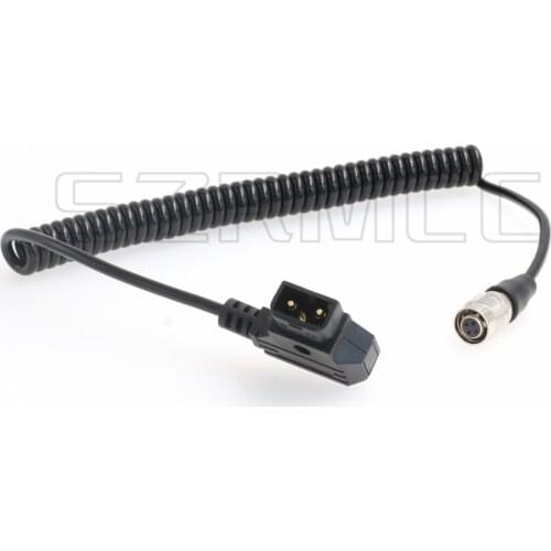 SmallHD DP7 PRO and AC7 OLED Monitor Coiled Power Cable D- tap to Hirose 4 pin Female