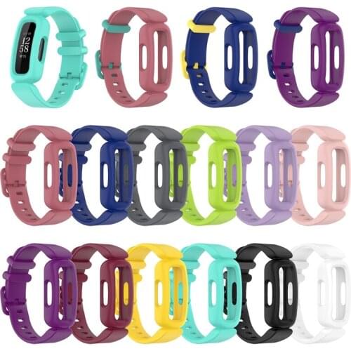 Smart Watch Wristband Bracelet Accessories Silicone Replacement Watch Band Wrist Strap For -Fitbit inspire 2 Ace 3