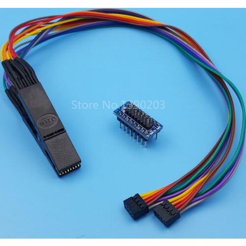 SOP16 SOIC16 Flash Chip Test Clips With Wire BIOS Programming Adapter