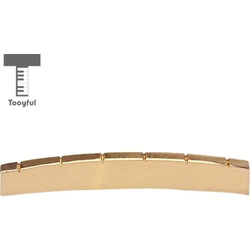 Tooyful Exquisite Copper 6 String Electric Guitar Arc Slotted Nut DIY Musical Instrument Accessory