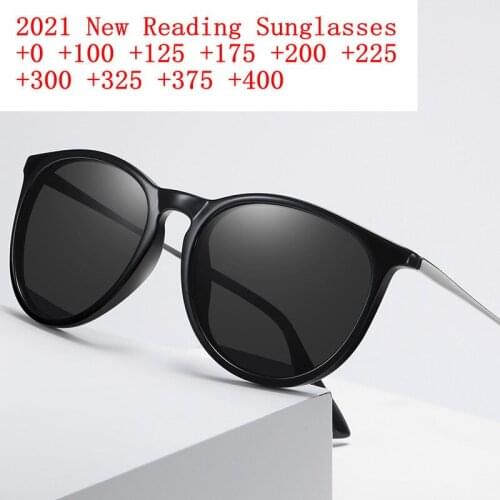 Vintage Sun Reading Glasses Men Women Retro Pilot Sunglasses Reader Gray Brown Diopter Magnifier Presbyopic NX