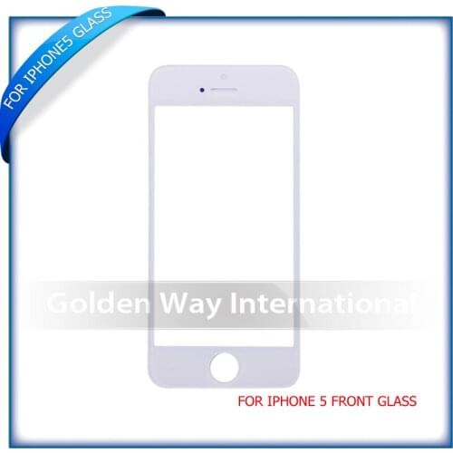 100pcs Outer Glass for OCA User Fit for iPhone 5 5s 5c glass lens fit for 5G 5GS 5C LCD Front Outer Glass Lens without Touch