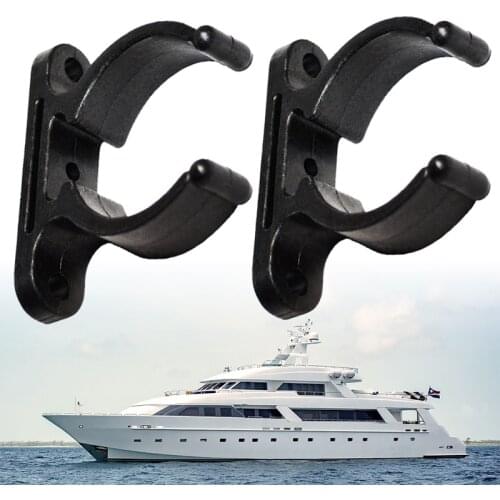 2pcs 38MM 1-1/2" Boat Hook Kayak Paddle Holder Split Clip Paddle Rod Keeper