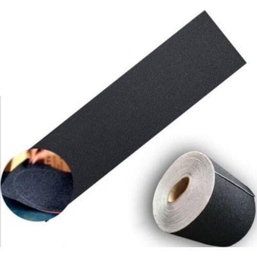 110cm*25cm Skateboard Sandpaper Professional Black Skateboard Deck Sandpaper Grip Tape