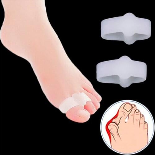 20Pair Interdigital Toe Separators Silicone Hallux Valgus Foot Protector Pedicure Pain Relief Orthopedic Straightener Care Tool