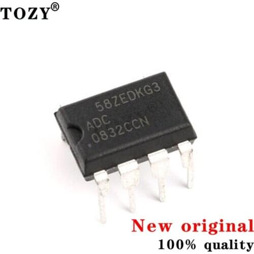 5pcs / lot new original In line adc0832ccn 8-bit ADC 31ksps dip-8