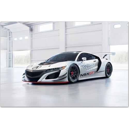 Acura NSX GT3 Sport Car Wallpaper Wall Art Posters and Prints Canvas Painting Wall Picture For Living Room Decor