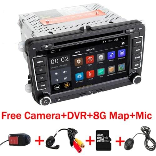 7" IPS Touch Screen Android 9.0 Car dvd player for Volkswagen Passat B5 Golf MK5 B6 B7 Tiguan Wifi 3G GPS Bluetooth Radio