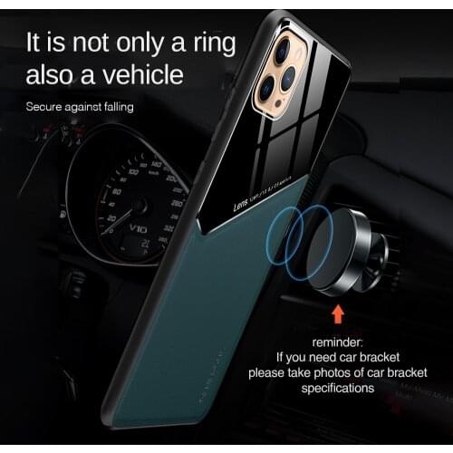 Luxury Leather Car holder Case For iPhone 12 mini 11 Pro X XS Max XR 7 8 Plus iPhone12 mini 12Pro Max Silicone Cases Back Cover