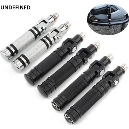 Black Motorcycle Foot Pegs Footrests Pedals Knurled Modified Footpegs For Harley Yamaha Ducati BMW Honda CBR650R MT07 Universal