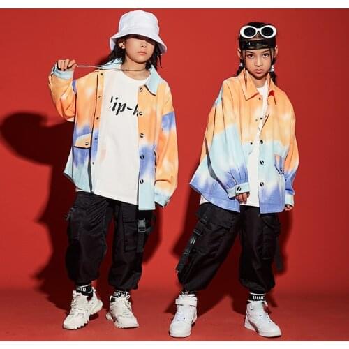 Kids Ballroom Hip Hop Clothing Shirt Top Running Casual Pants For Girls Jazz Dance Costume Wear Dancing Clothes For Boys DQS5949