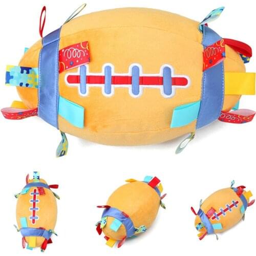 Baby Toys Football Children Soft Plush Cloth Ball Baby Stuffed Bell Toys Kids Hand Catching Grab Force Training Toys