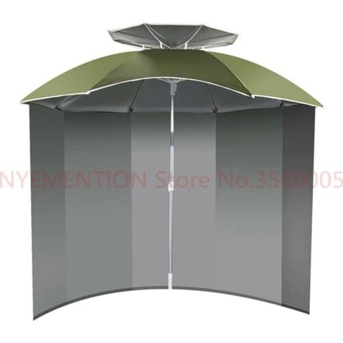 Hot Sale Outdoor Leisure Folding Fishing Umbrella Beach Umbrella With Apron