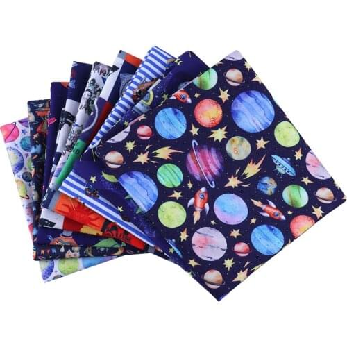 Cartoons pattern Polyester cotton Fabric Patchwor Printed for Tissue Kids Home Textile for Sewing Doll Dress Curtain 50*140CM