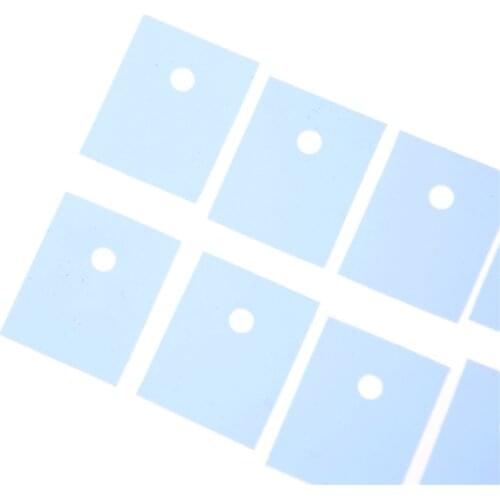 50 Pcs TO-3P Transistor 26mmx20mmx0.3mm Insulation Pad Sheet Silicone Insulator