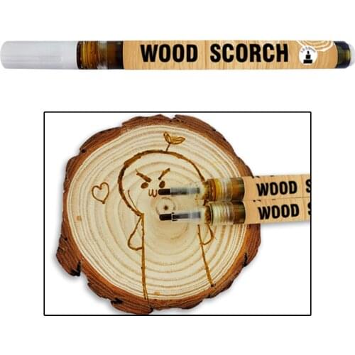 Caramel Scorch Marker Heat Sensitive Chemical Wood Burning Pen Woodworking Iron Pens