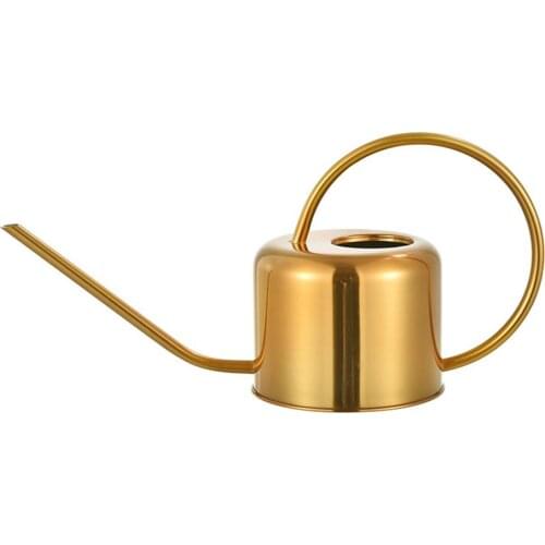 900Ml Watering Can Metal Garden Stainless Steel For Home Flower Water Bottle Easy Use Handle For Watering Plant Long Mouth