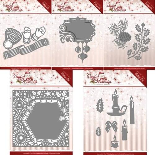 Mmao Crafts Metal Steel Cutting Dies New Joyful christmas series Stencil For DIY Scrapbooking Paper/photo Cards Embossing Dies