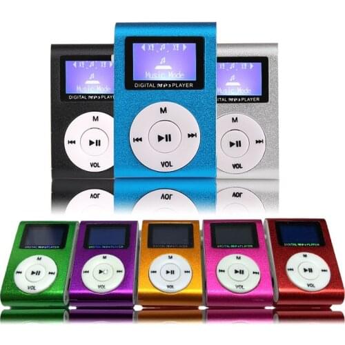 Clip Portable Mini Mp3 Player Sport Metal Case Cute Mp3 Players Clip With 8gb Micro SD TF Card