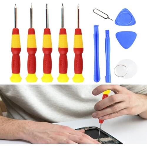 11-In-1 Phone Repair Kit Screwdriver Bit Prying Tools Kit Mobile Phone Disassembly Opening Tool Set Drill Bit Magnetic Ring