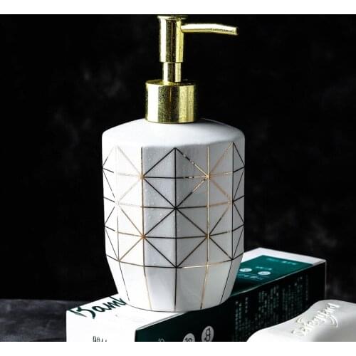 Nordic Lotion Bottle Bathroom Shower Gel Refillable Bottles Home Hotel Lotion Shower Gel Facial Cleanser Shampoo Container