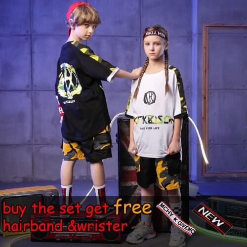 Pally elves 2020 summer children clothing set camouflage design streetwear