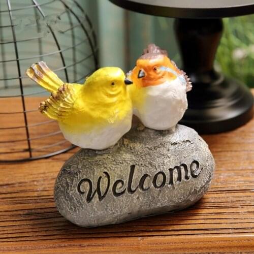 Resin Bird Welcome Decoration Garden Outdoor