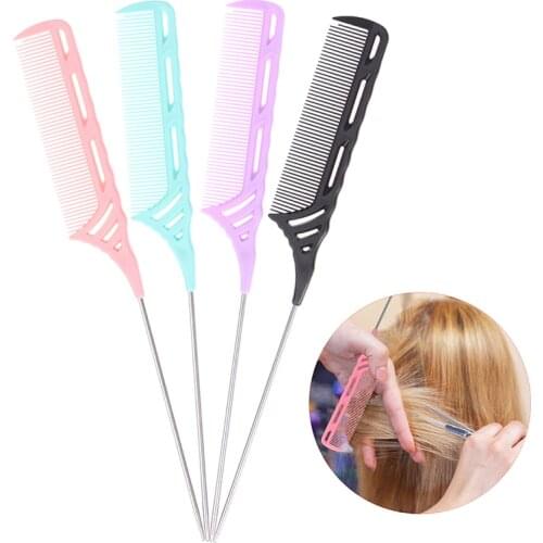 1PC Women Long Rat Tail Comb Bone Tip Sharp End Braid Divider Comb Parting Hair Comb