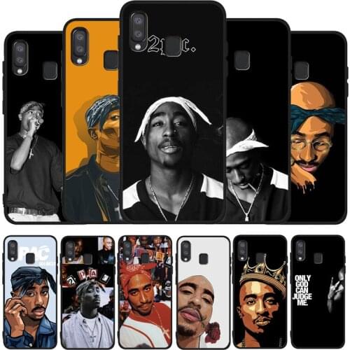 Rapper 2pac singer Tupac Black Phone Case For Samsung Galaxy A71 A51 A41 A31 A20E A10 A20 A40 A50 A70 M30S M20 A7 A8 A9 2018