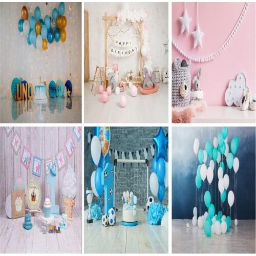 SHUOZHIKE Birthday Photography Backdrops 1st Baby Shower Newborn Portrait Photo Background Party Studio Photocalls 2021318ET-03