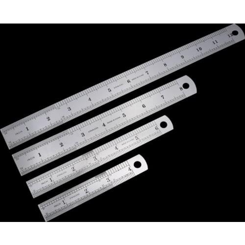 Sewing Foot Sewing 15-50cm Stainless Steel Metal Straight Ruler Ruler Tool Precision Double Sided Measuring Tool