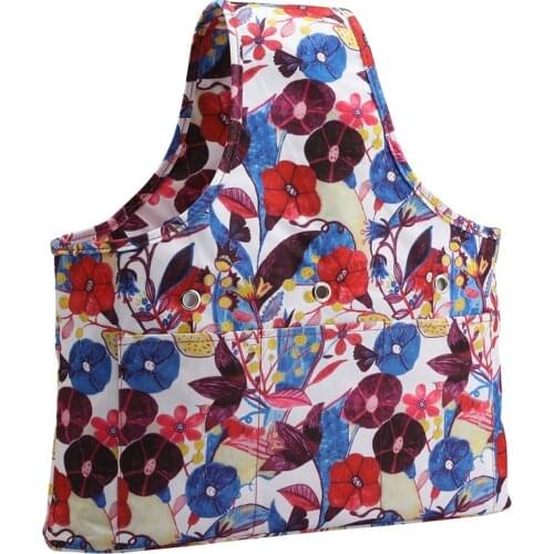 Knitting Bag Yarn Storage Organizer Tote Bag Travel Wrist Bag for Needles Crochets Hooks Portable Knitting Tote Basket