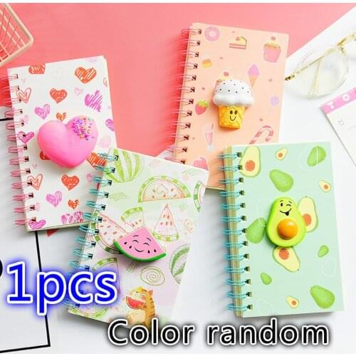 Creative cartoon decompression coil Book lovely notebook simple book interesting Notepad stationery