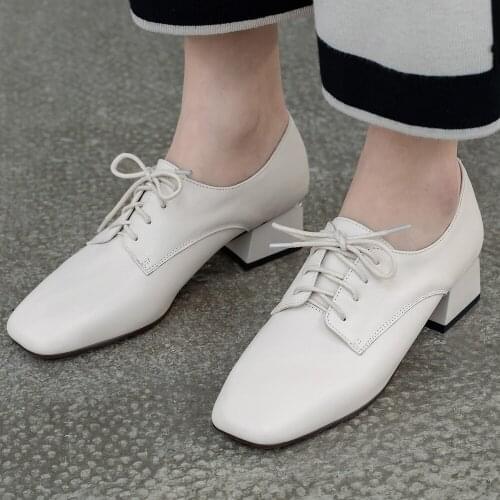 Plus Size 34-43 Fashion Women Soft Patent Leather Shining Low Oxford Casual Shoe Office Commuter Pigskin Insole Breathable Chic