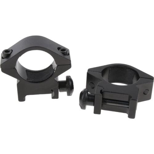1" 25.4mm Low Profile Scope Rings 20mm Picatinny Weaver Rail Mount Clamp