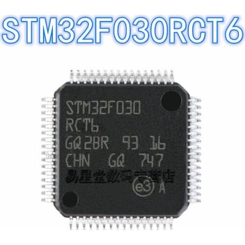 1PCS 100% new original authentic STM32F030RCT6 QFP-64 32F030RCT6 QFP64 32-bit microcontroller